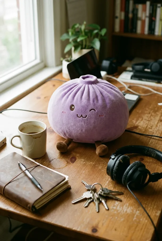 Dumpling Squishy Gigante Viola — squishy antistress slow-rise kawaii
