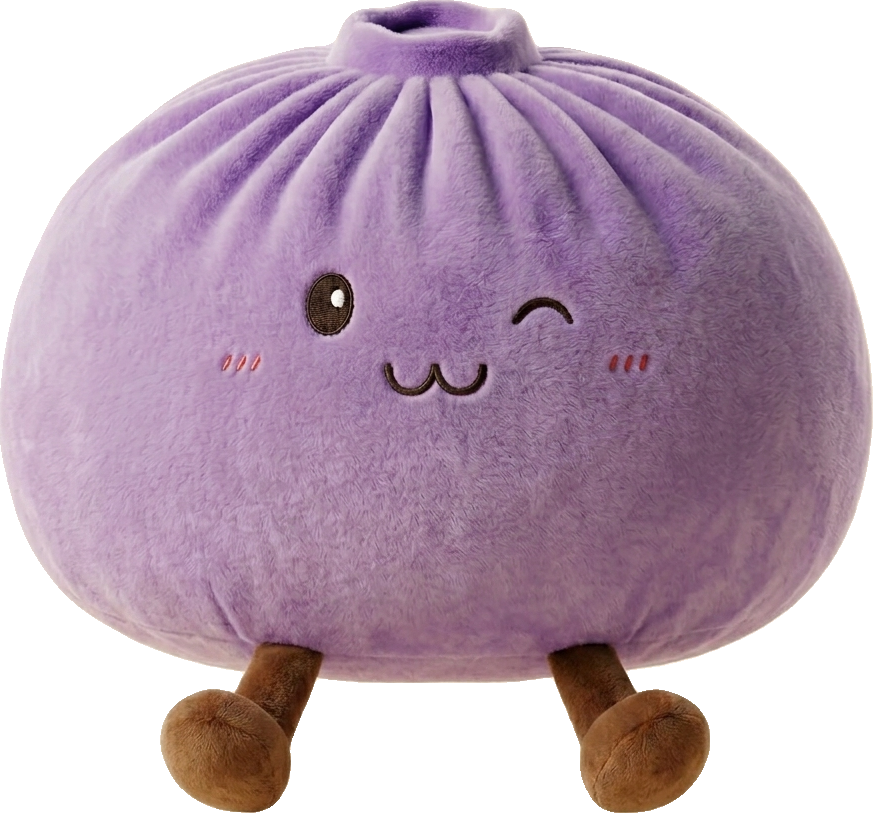 Dumpling Squishy Gigante Viola — squishy antistress slow-rise kawaii