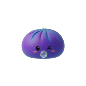Dumpling Squishy Purple Rare Blow Cosmico — squishy antistress slow-rise kawaii