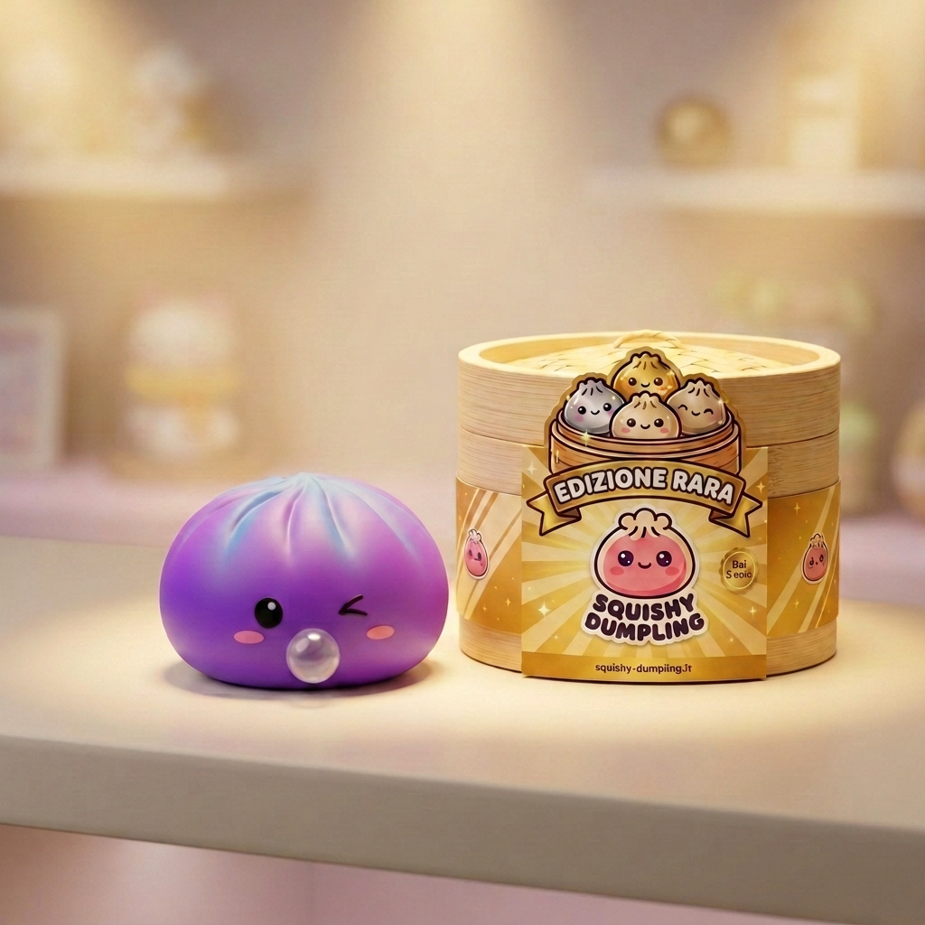 Dumpling Squishy Purple Rare Blow Cosmico — squishy antistress slow-rise kawaii