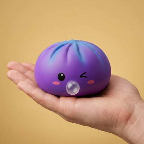 Dumpling Squishy Purple Rare Blow Cosmico — squishy antistress slow-rise kawaii