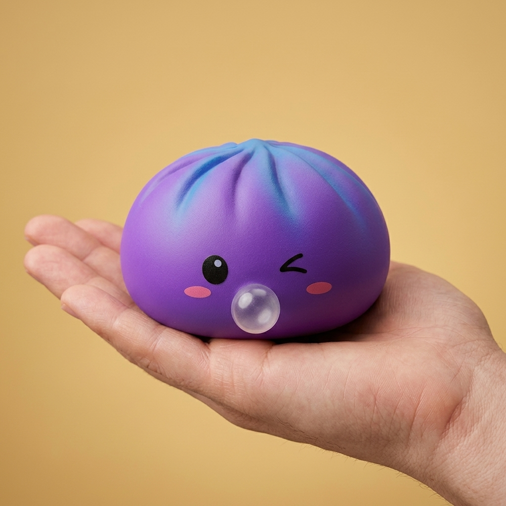 Dumpling Squishy Purple Rare Blow Cosmico — squishy antistress slow-rise kawaii