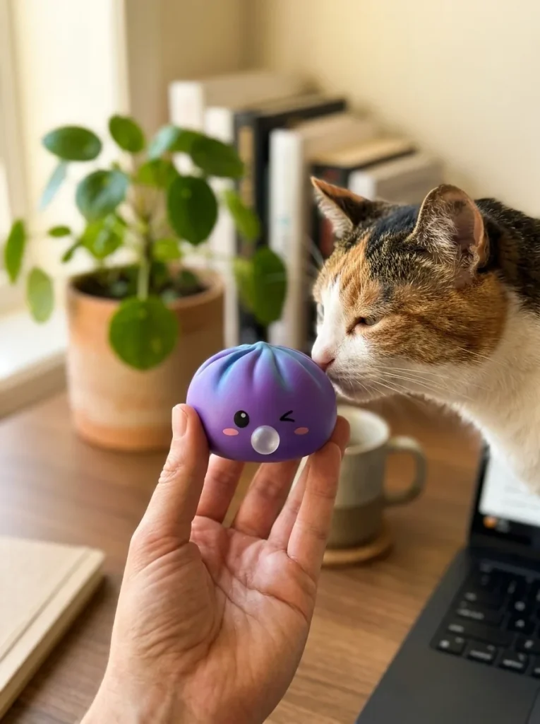 Dumpling Squishy Purple Rare Blow Cosmico — squishy antistress slow-rise kawaii
