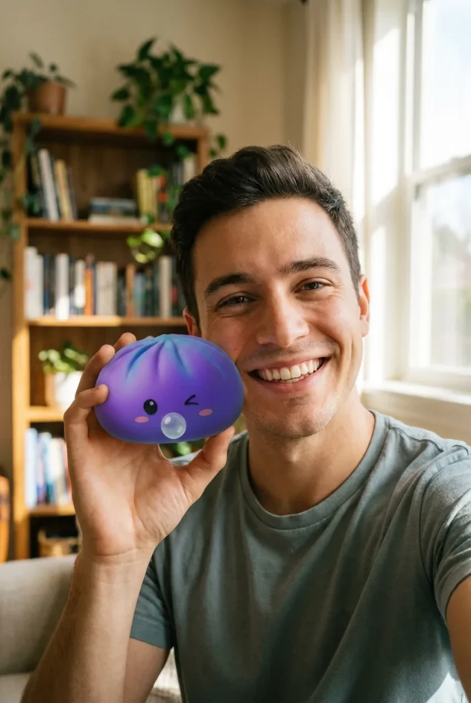Dumpling Squishy Purple Rare Blow Cosmico — squishy antistress slow-rise kawaii