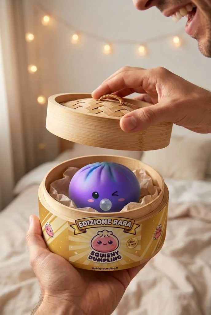 Dumpling Squishy Purple Rare Blow Cosmico — squishy antistress slow-rise kawaii