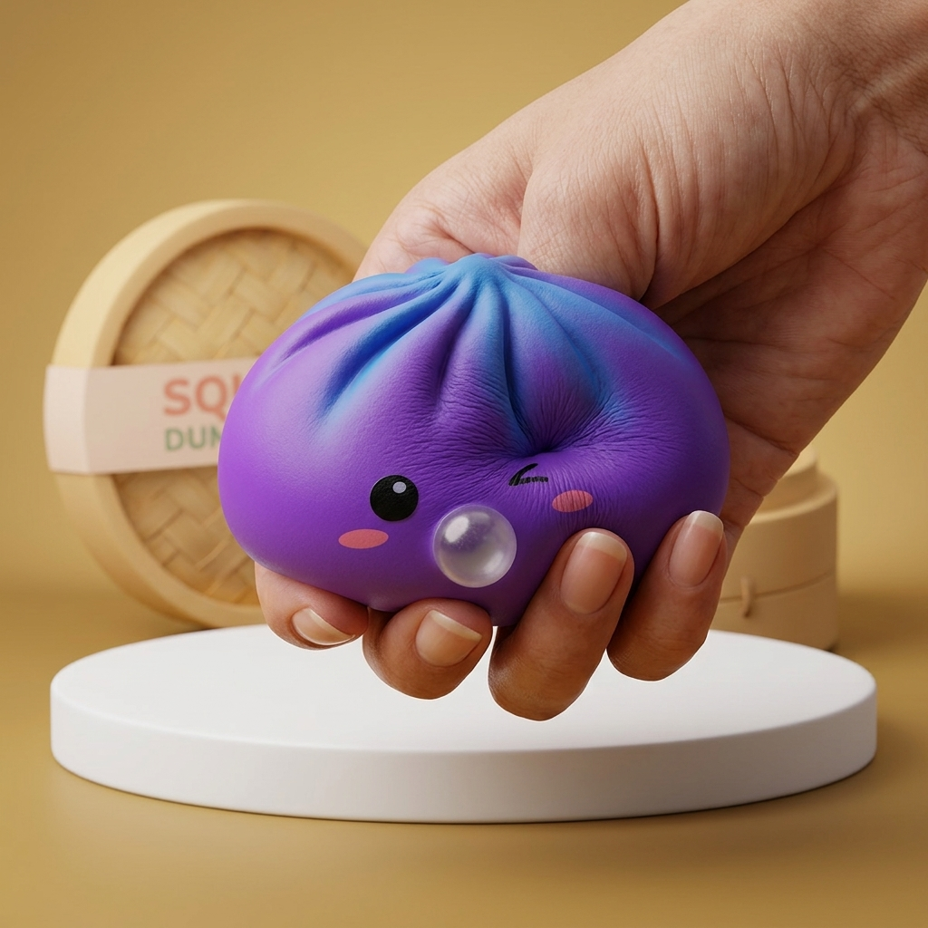 Dumpling Squishy Purple Rare Blow Cosmico — squishy antistress slow-rise kawaii