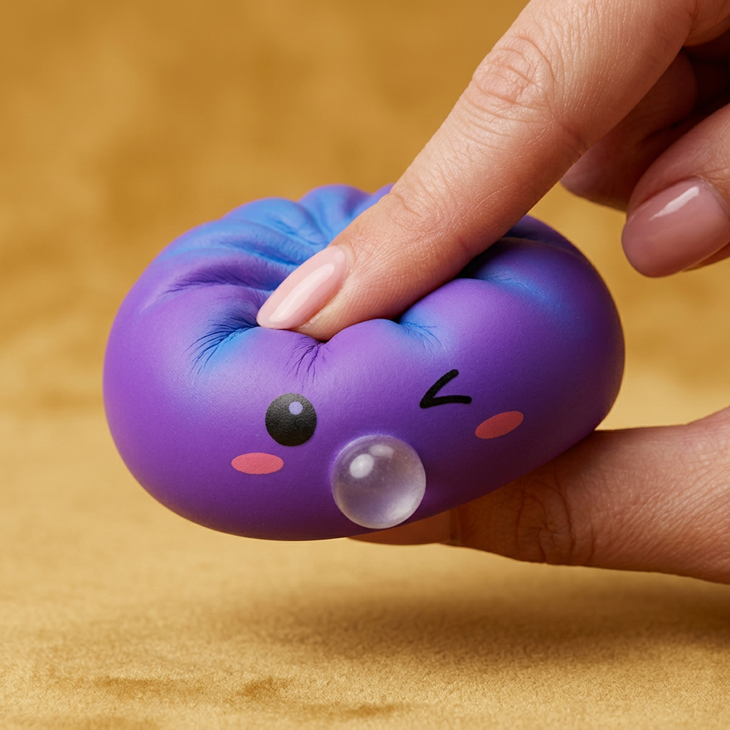 Dumpling Squishy Purple Rare Blow Cosmico — squishy antistress slow-rise kawaii