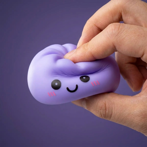 Dumpling Squishy Luce Notturna Viola — squishy antistress slow-rise kawaii