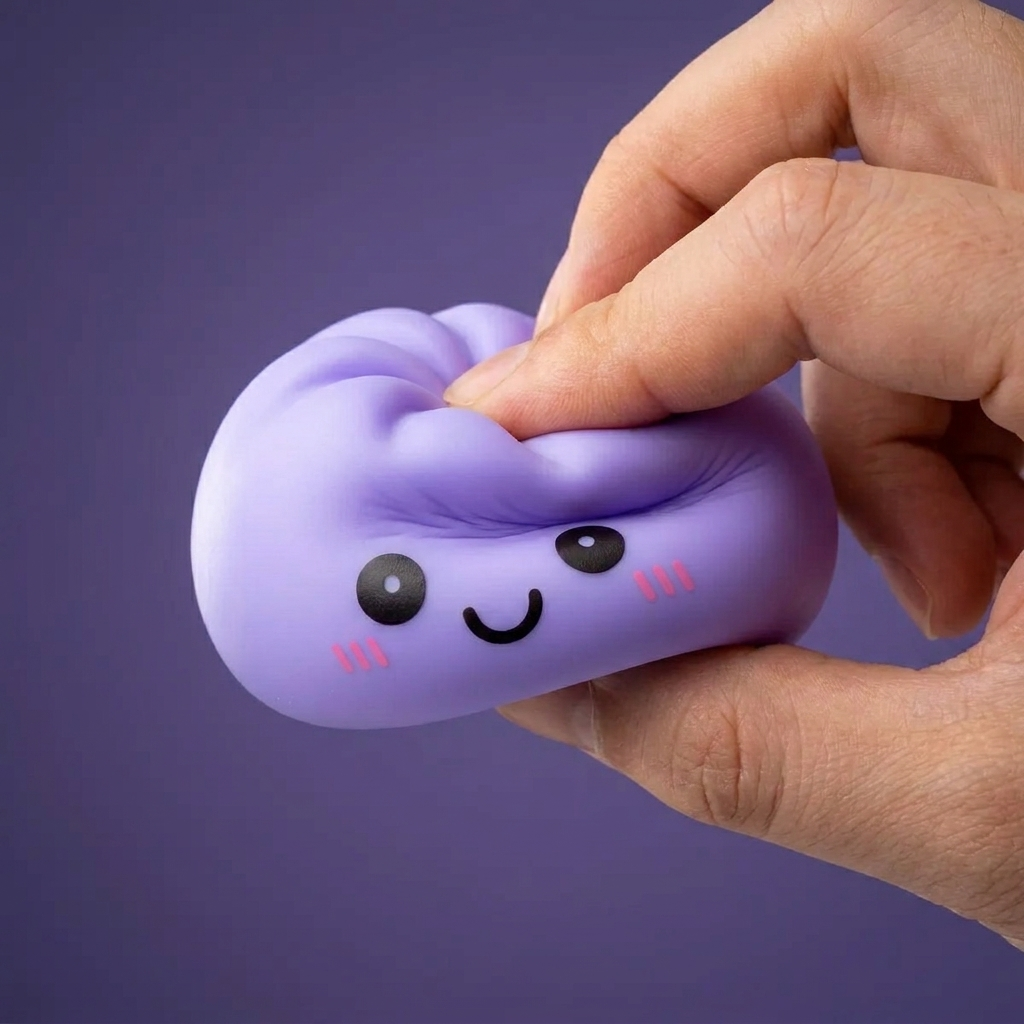 Dumpling Squishy Luce Notturna Viola — squishy antistress slow-rise kawaii