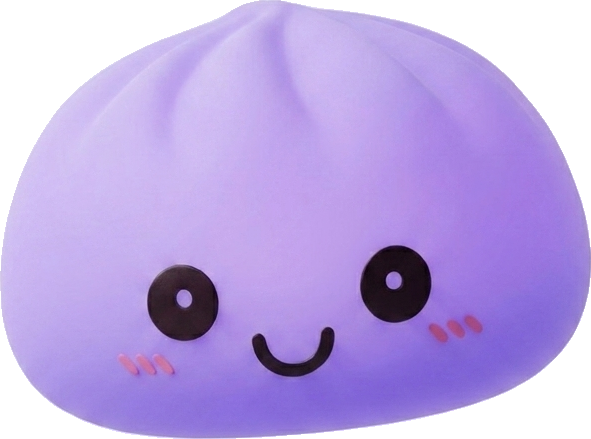 Dumpling Squishy Luce Notturna Viola — squishy antistress slow-rise kawaii