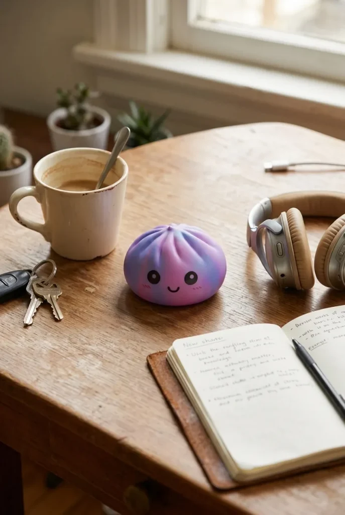 Squishy Dumpling Tie-Dye Violet Zucchero Filato — squishy antistress slow-rise kawaii