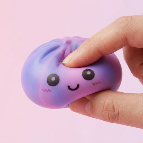 Squishy Dumpling Tie-Dye Violet Zucchero Filato — squishy antistress slow-rise kawaii
