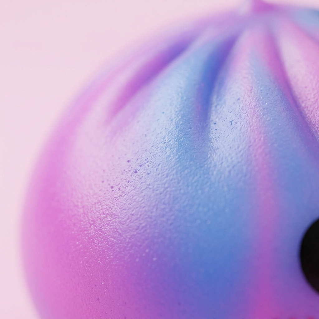 Squishy Dumpling Tie-Dye Violet Zucchero Filato — squishy antistress slow-rise kawaii