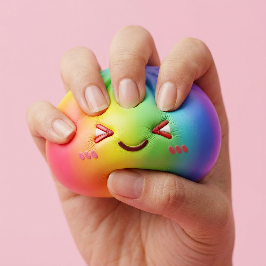 Rainbow Dumpling Squishy Multicolore Kawaii — squishy antistress slow-rise kawaii