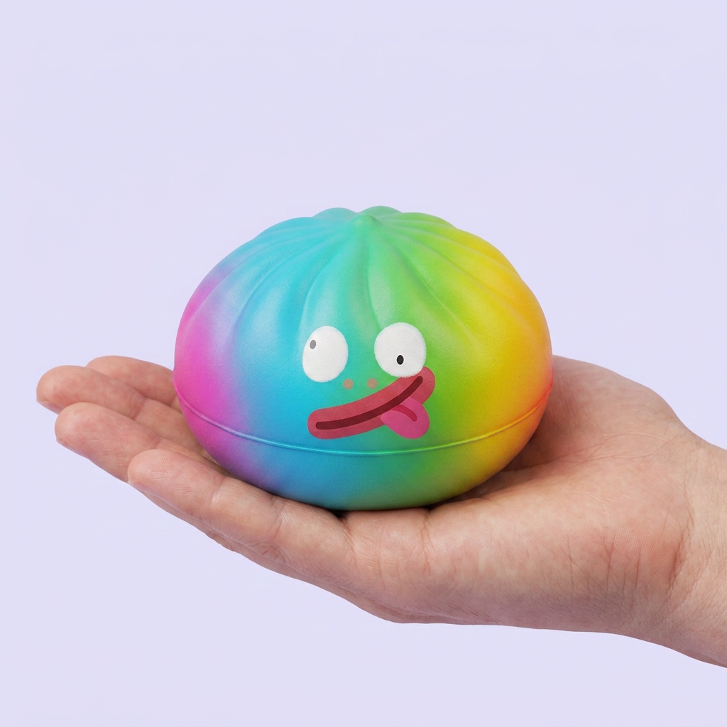 Rainbow Mystery Dumplings Squishy Colori Vivaci — squishy antistress slow-rise kawaii