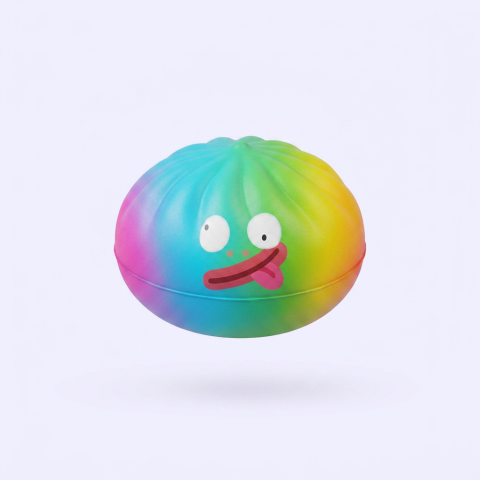 Rainbow Mystery Dumplings Squishy Colori Vivaci — squishy antistress slow-rise kawaii