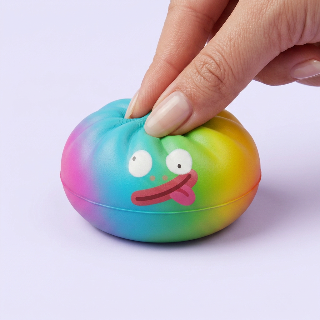 Rainbow Mystery Dumplings Squishy Colori Vivaci — squishy antistress slow-rise kawaii