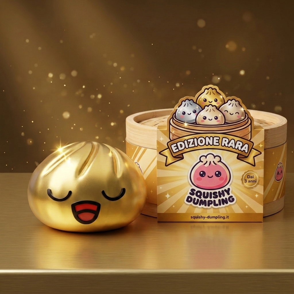 Rare Dumpling Squishy Oro Tesoro — squishy antistress slow-rise kawaii