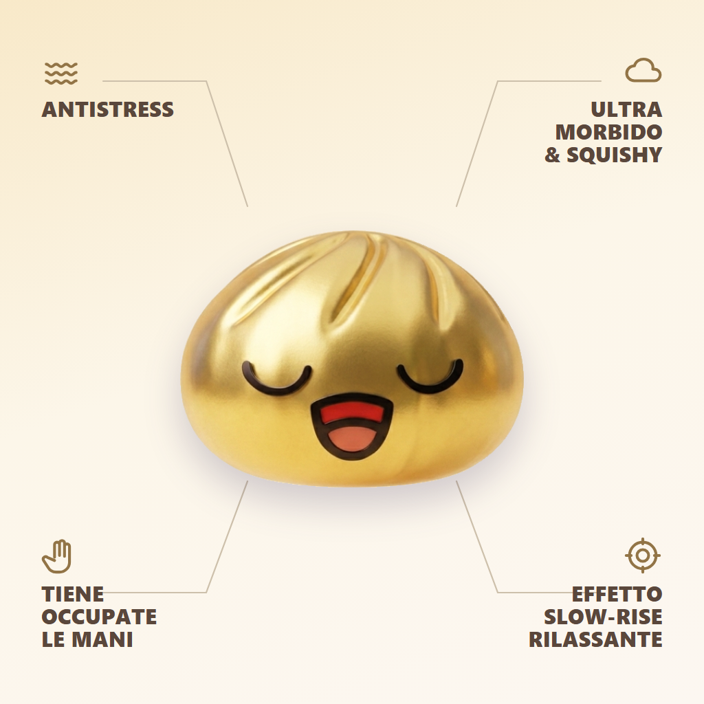 Rare Dumpling Squishy Oro Tesoro — squishy antistress slow-rise kawaii