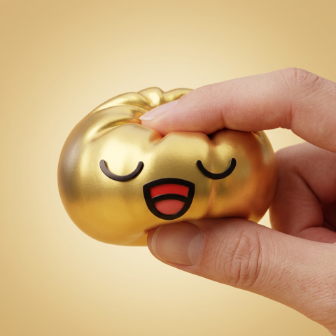 Rare Dumpling Squishy Oro Tesoro — squishy antistress slow-rise kawaii