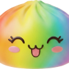 Rare Dumpling Squishy Arcobaleno Colorato — squishy antistress slow-rise kawaii