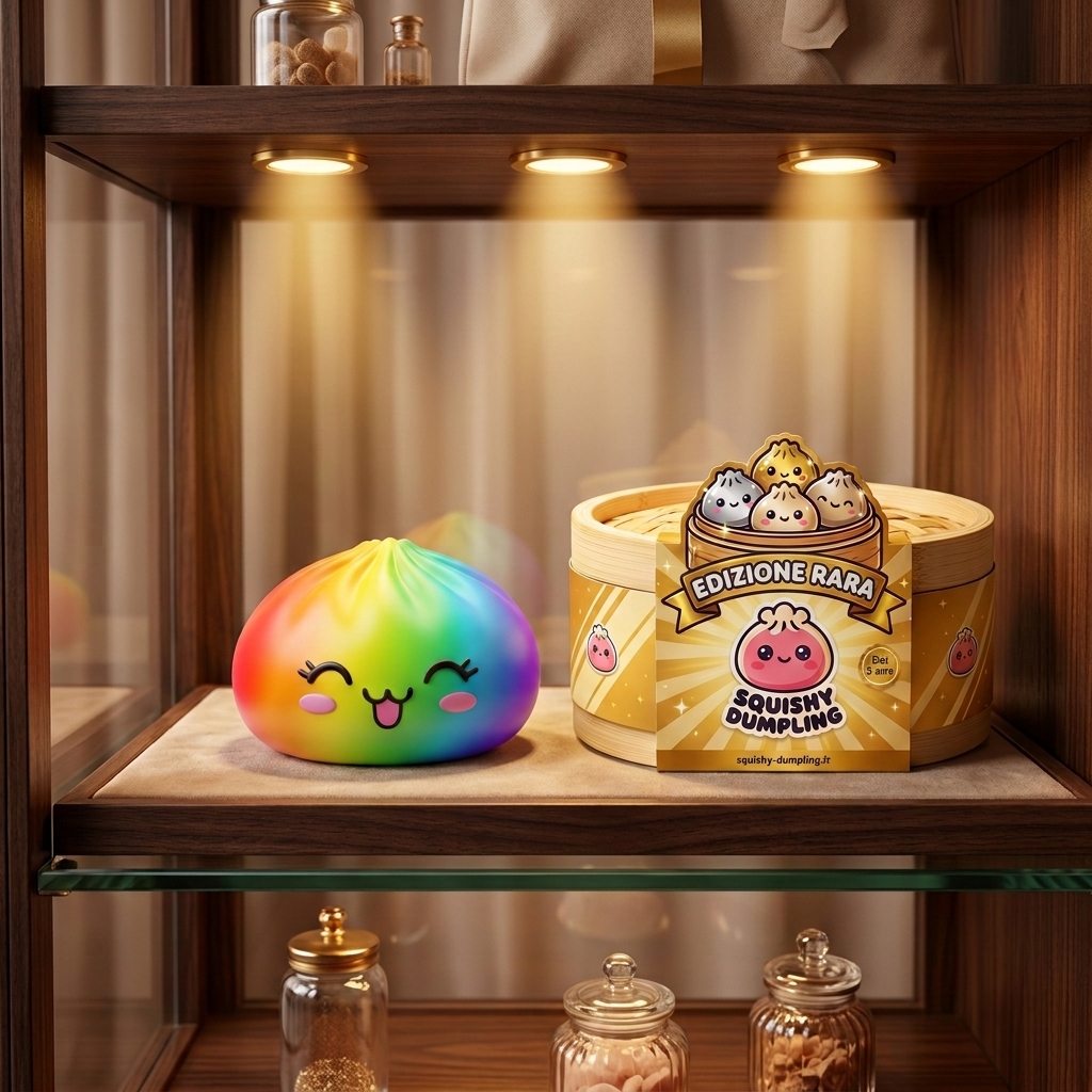 Rare Dumpling Squishy Arcobaleno Colorato — squishy antistress slow-rise kawaii