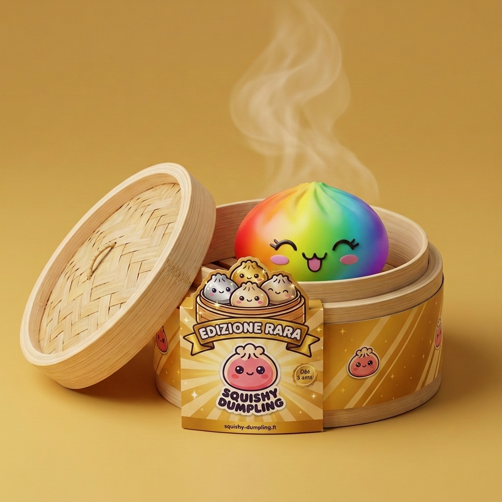 Rare Dumpling Squishy Arcobaleno Colorato — squishy antistress slow-rise kawaii