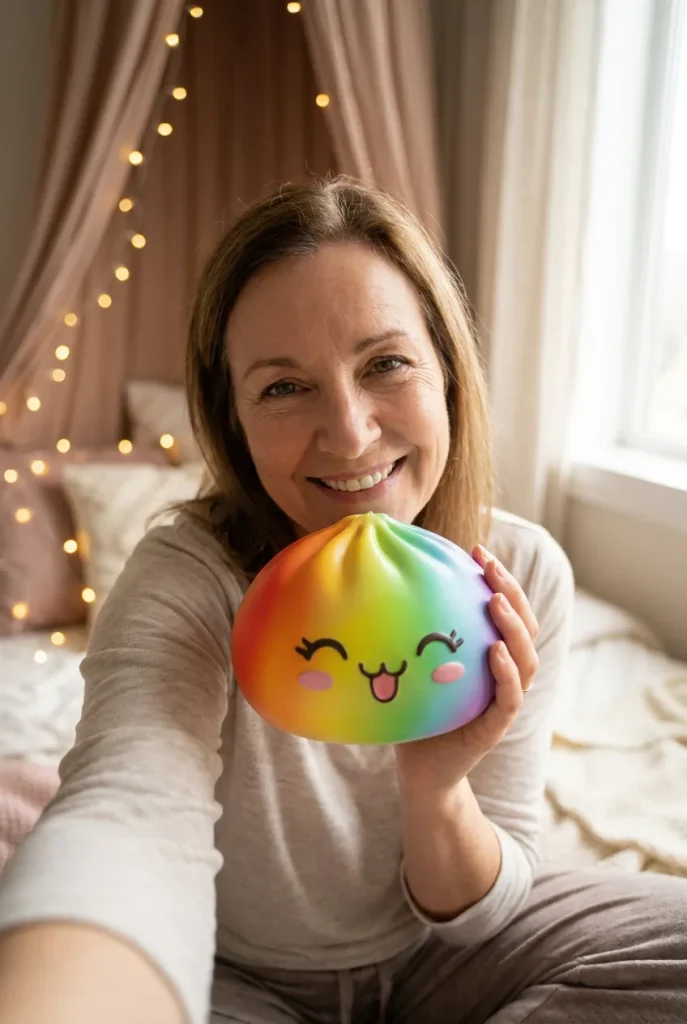 Rare Dumpling Squishy Arcobaleno Colorato — squishy antistress slow-rise kawaii