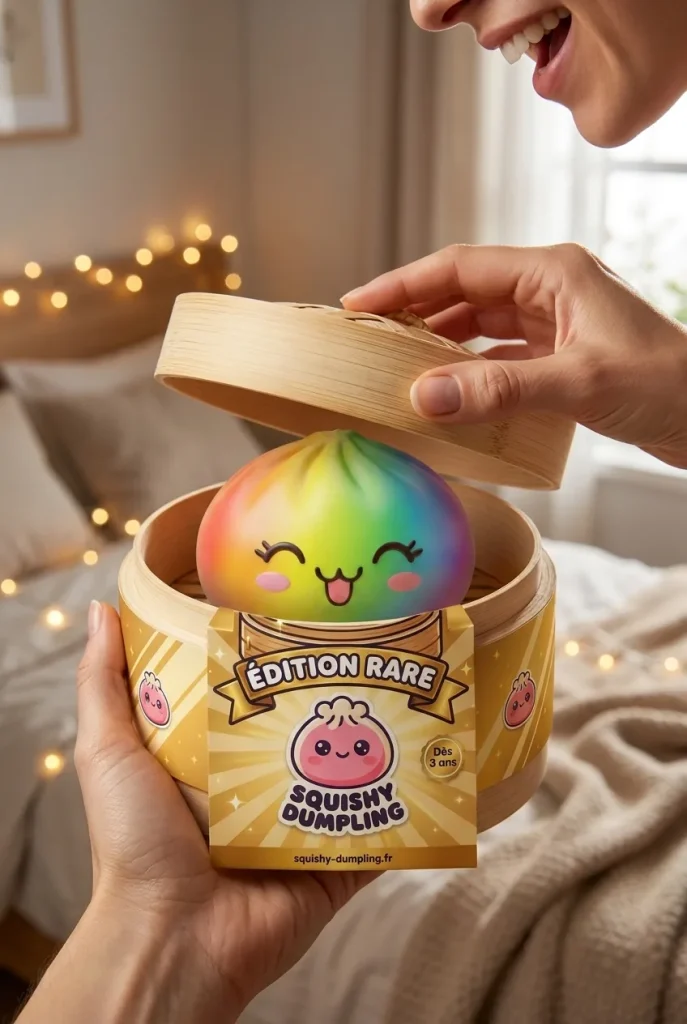 Rare Dumpling Squishy Arcobaleno Colorato — squishy antistress slow-rise kawaii
