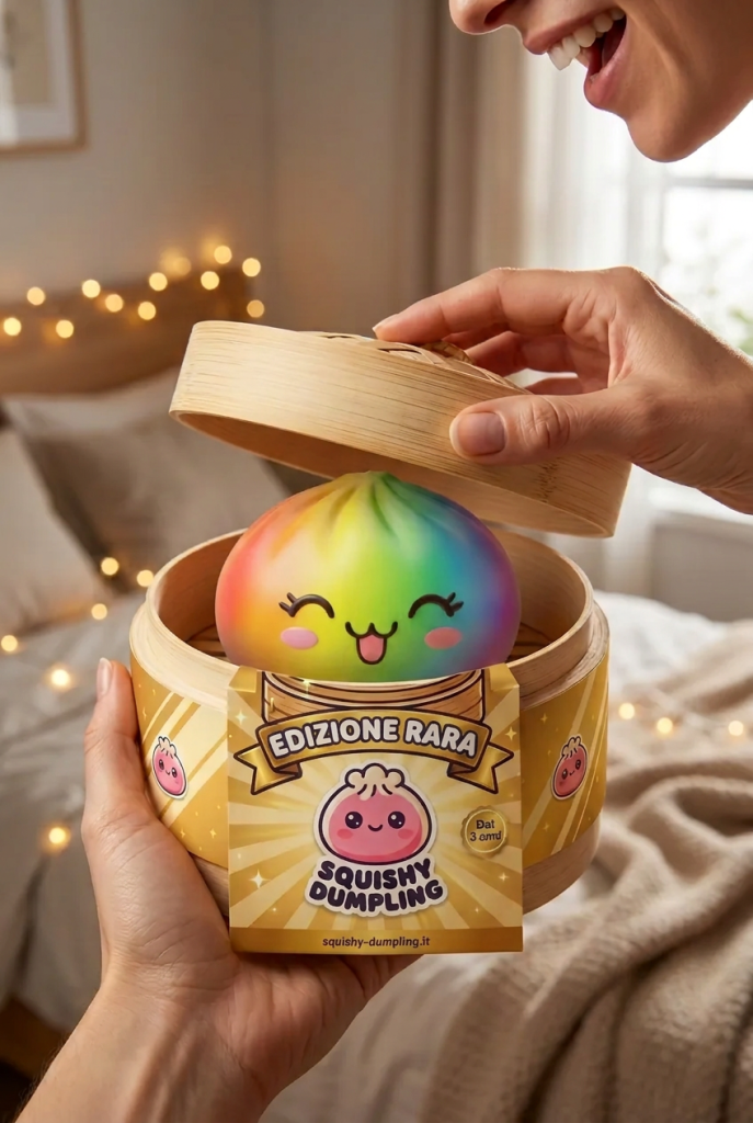 Rare Dumpling Squishy Arcobaleno Colorato — squishy antistress slow-rise kawaii