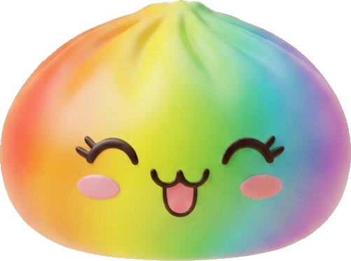 Rare Dumpling Squishy Arcobaleno Colorato — squishy antistress slow-rise kawaii