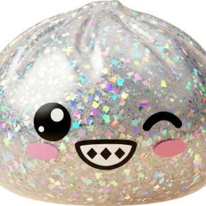 Rare Dumpling Squishy Argento Scintillante — squishy antistress slow-rise kawaii