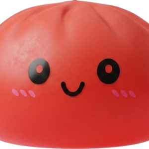 Dumpling Squishy Rosso Ciliegia — squishy antistress slow-rise kawaii