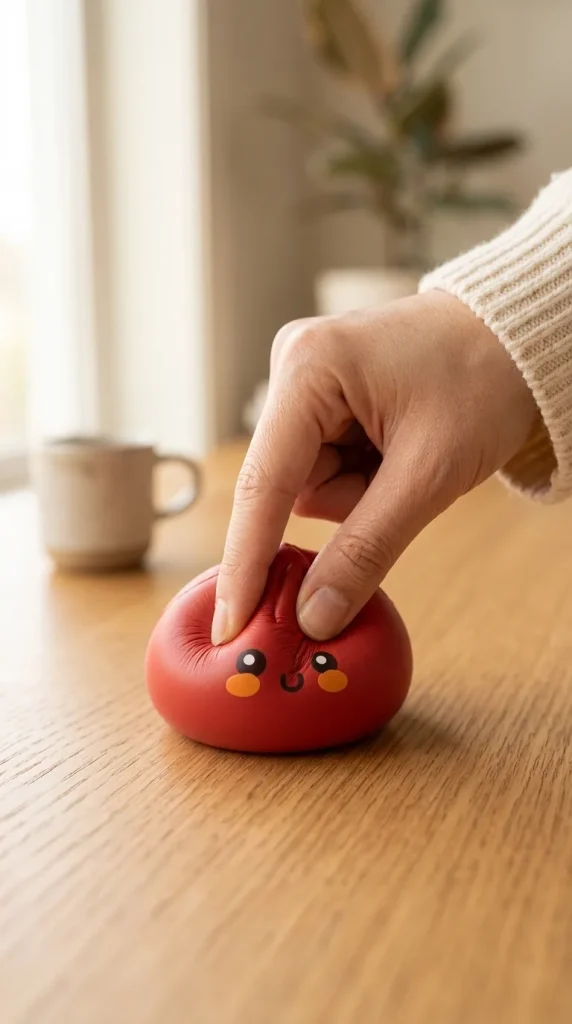Dumpling Squishy Rosso Fluffy — squishy antistress slow-rise kawaii