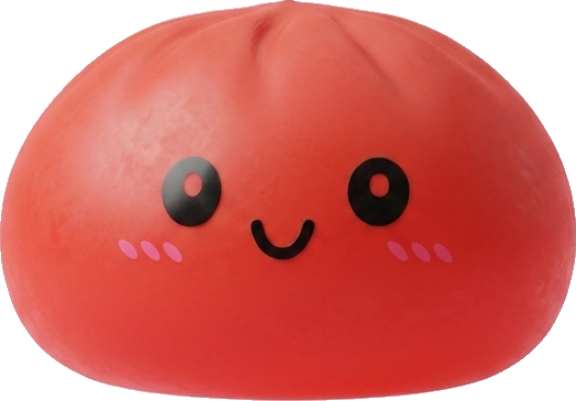 Dumpling Squishy Rosso Ciliegia — squishy antistress slow-rise kawaii