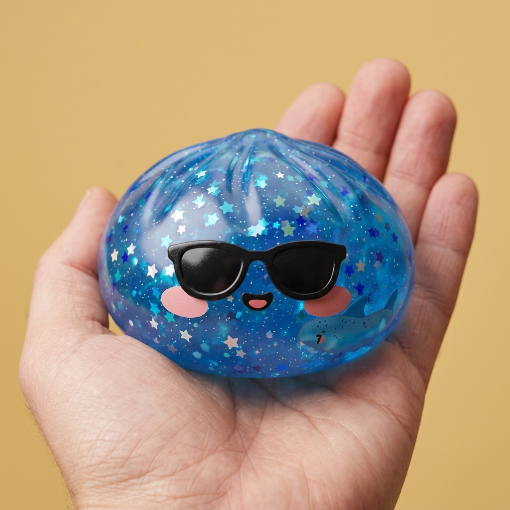 Squishy Dumpling Occhiali Sparkle — squishy antistress slow-rise kawaii