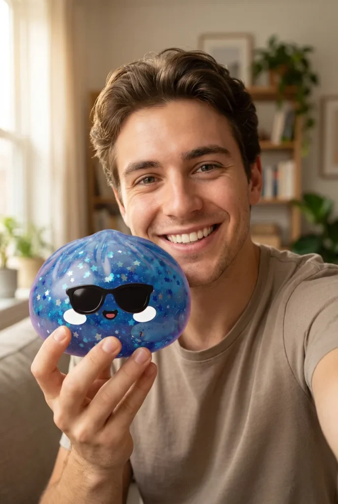 Squishy Dumpling Occhiali Sparkle — squishy antistress slow-rise kawaii