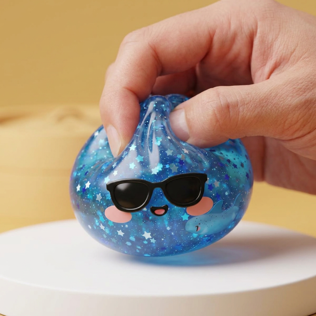 Squishy Dumpling Occhiali Sparkle — squishy antistress slow-rise kawaii