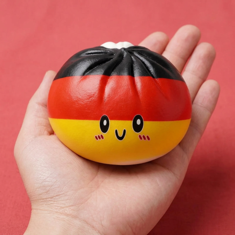 Flag Squishy Toy Dumpling Germania — squishy antistress slow-rise kawaii