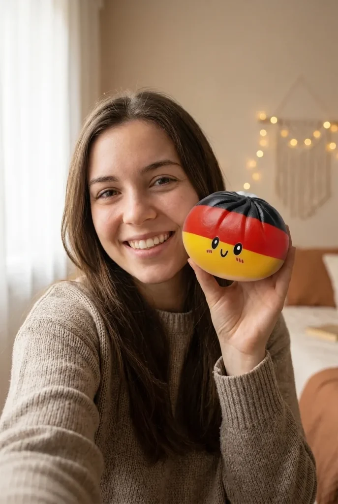Flag Squishy Toy Dumpling Germania — squishy antistress slow-rise kawaii