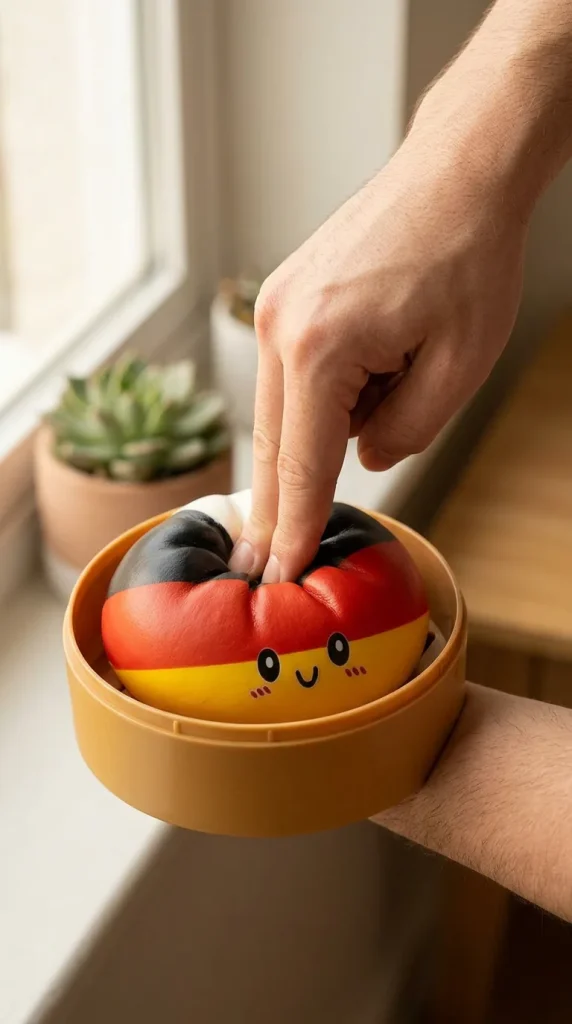 Flag Squishy Toy Dumpling Germania — squishy antistress slow-rise kawaii