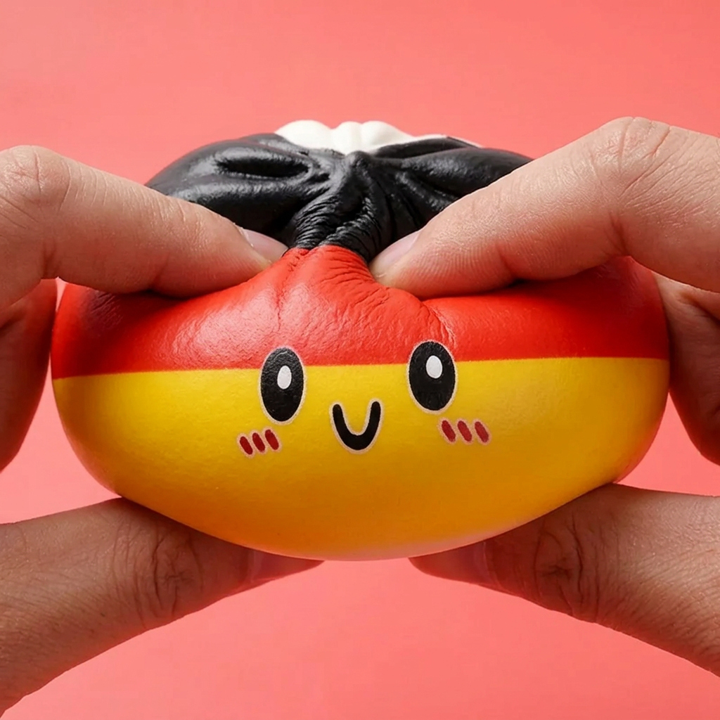 Flag Squishy Toy Dumpling Germania — squishy antistress slow-rise kawaii