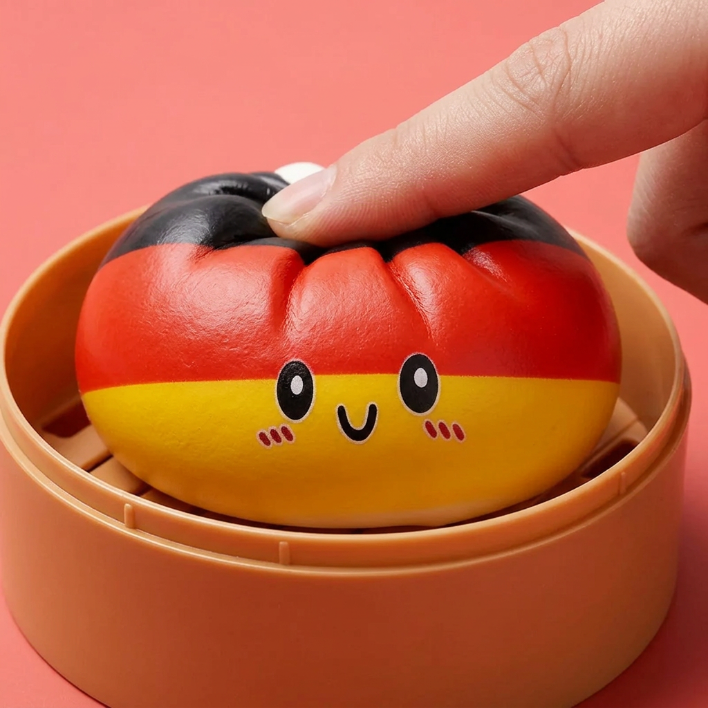 Flag Squishy Toy Dumpling Germania — squishy antistress slow-rise kawaii