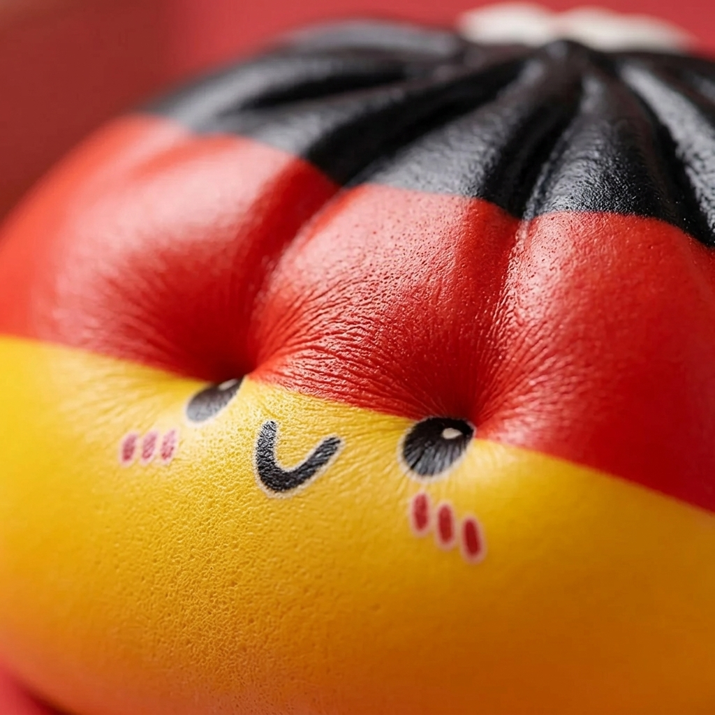 Flag Squishy Toy Dumpling Germania — squishy antistress slow-rise kawaii