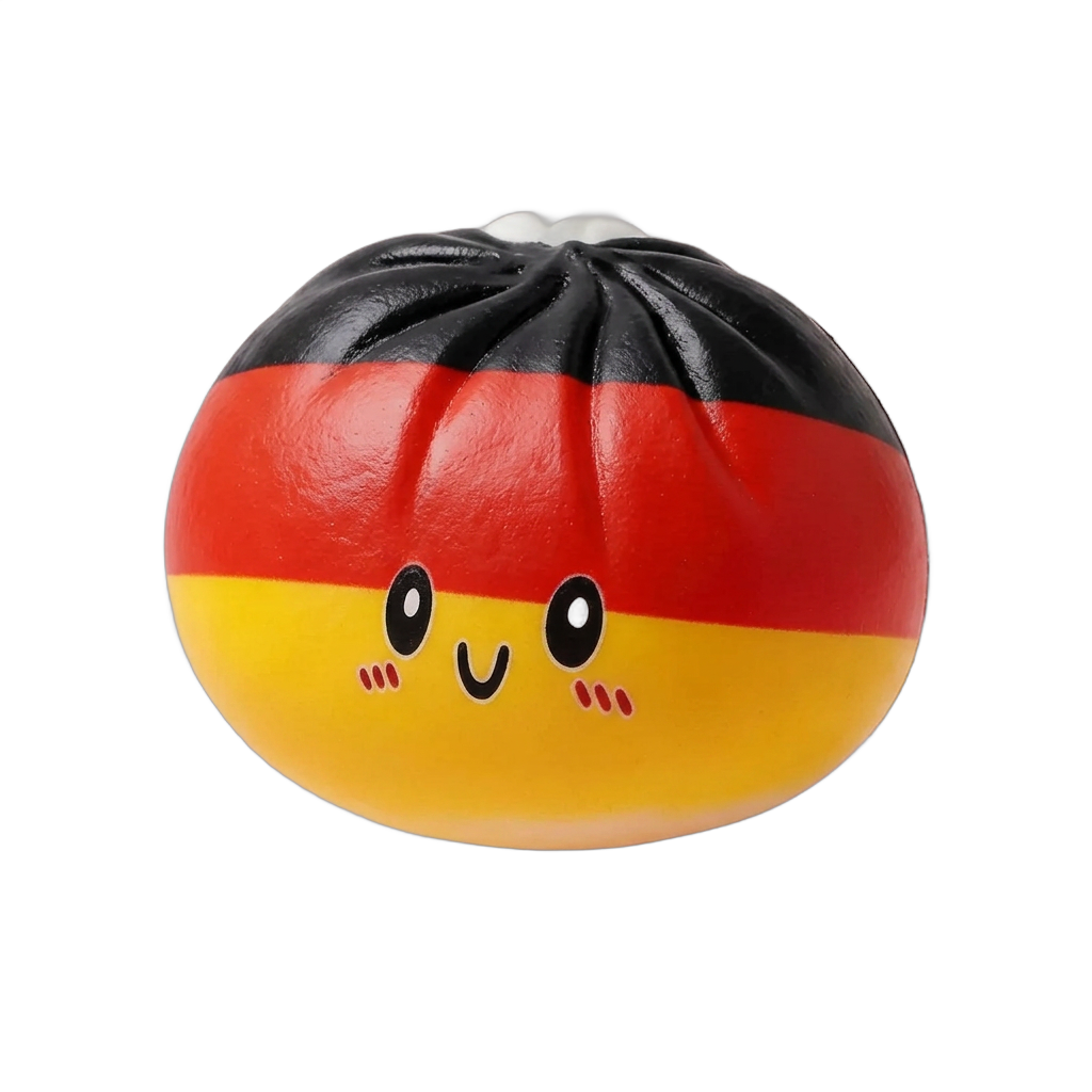 Flag Squishy Toy Dumpling Germania — squishy antistress slow-rise kawaii