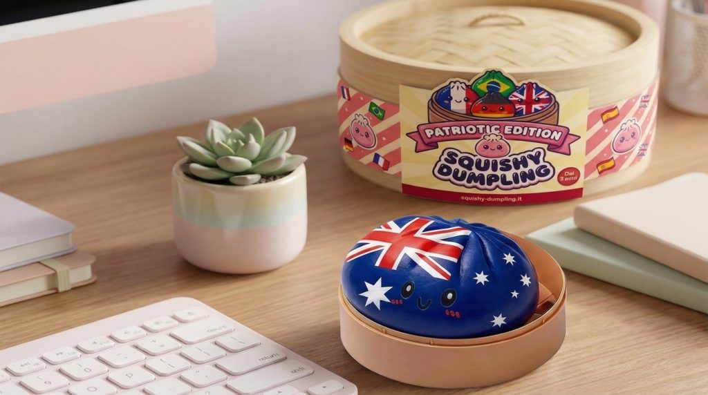Flag Squishy Dumpling Australia — squishy antistress slow-rise