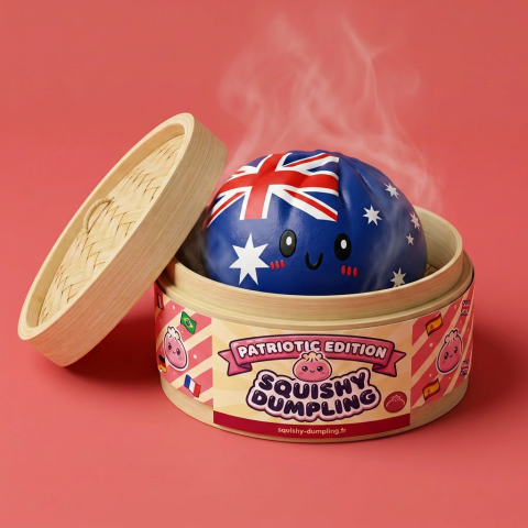 Flag Squishy Dumpling Australia — squishy antistress slow-rise