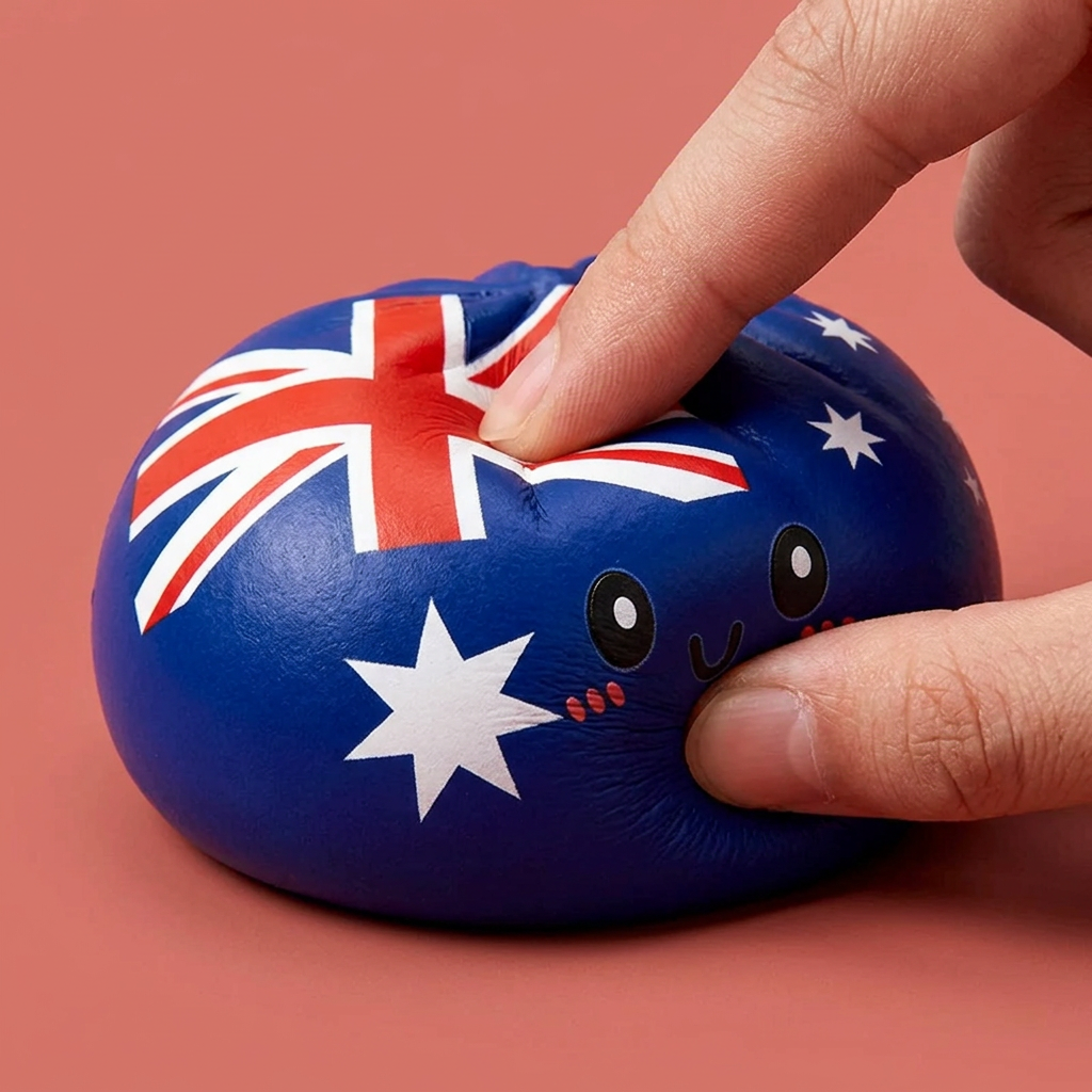 Flag Squishy Dumpling Australia — squishy antistress slow-rise kawaii