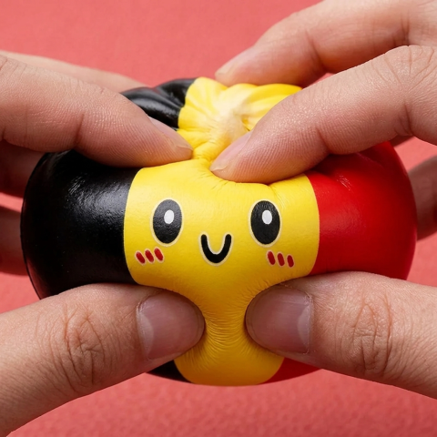 Squishy Dumpling Flag Belgio — squishy antistress slow-rise kawaii