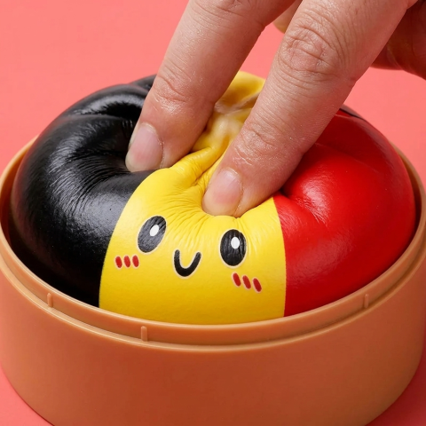 Squishy Dumpling Flag Belgio — squishy antistress slow-rise kawaii